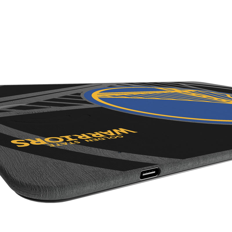 Golden State Warriors Monocolor Tilt 15-Watt Wireless Charger and Mouse Pad Port.Jpg