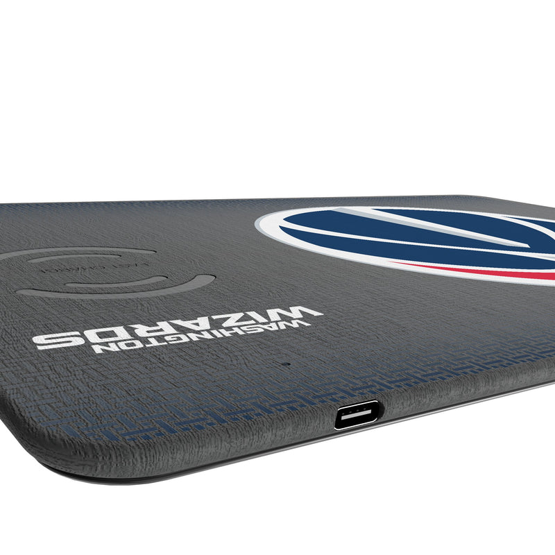 Washington Wizards Linen 15-Watt Wireless Charger and Mouse Pad Port.Jpg
