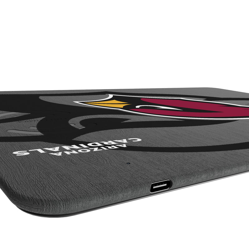 Arizona Cardinals Monocolor Tilt 15-Watt Wireless Charger and Mouse Pad Port.Jpg