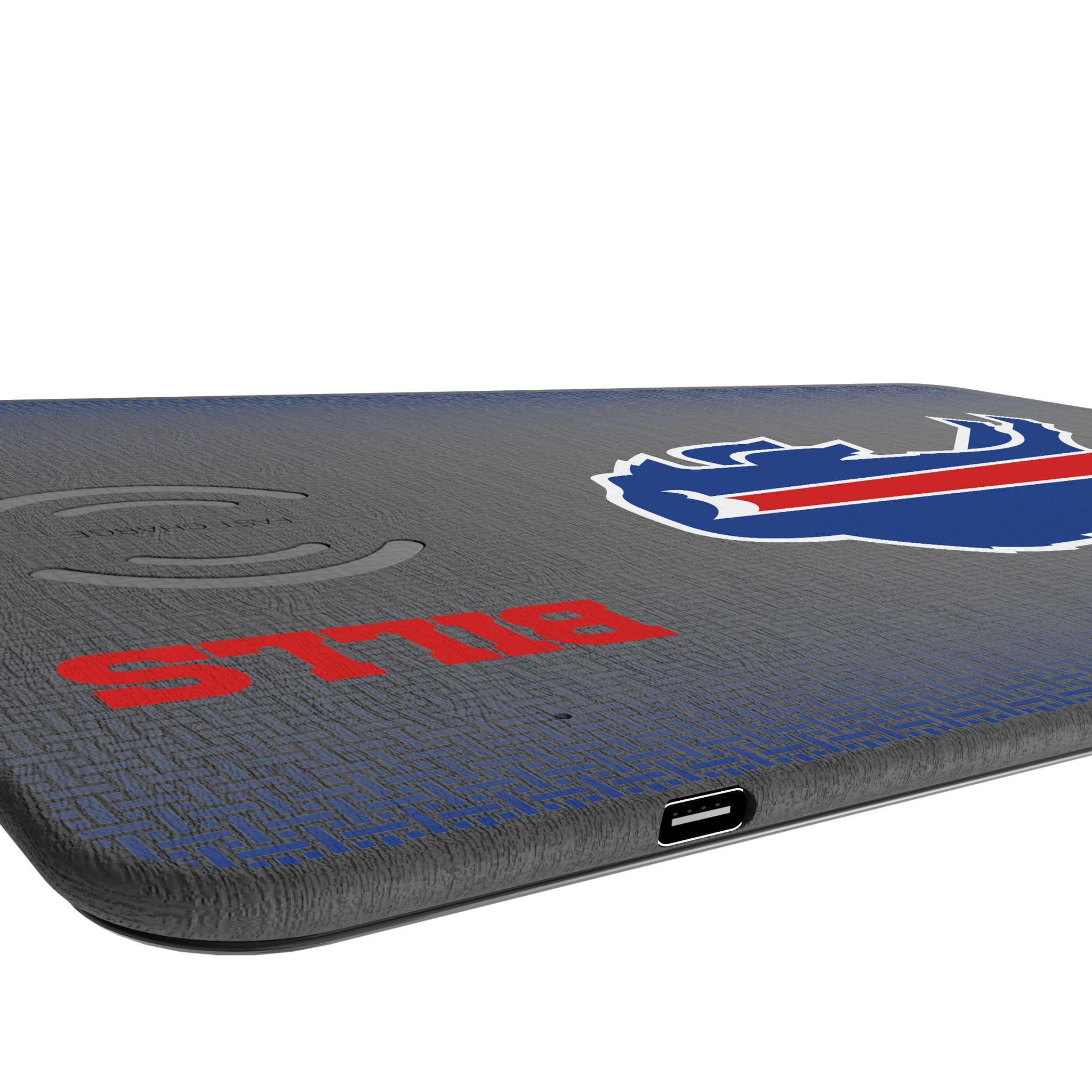 Buffalo Bills Linen 15-Watt Wireless Charger and Mouse Pad Port.Jpg