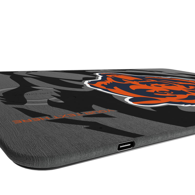 Chicago Bears Personalized Tilt 15-Watt Wireless Charger and Mouse Pad Port.Jpg