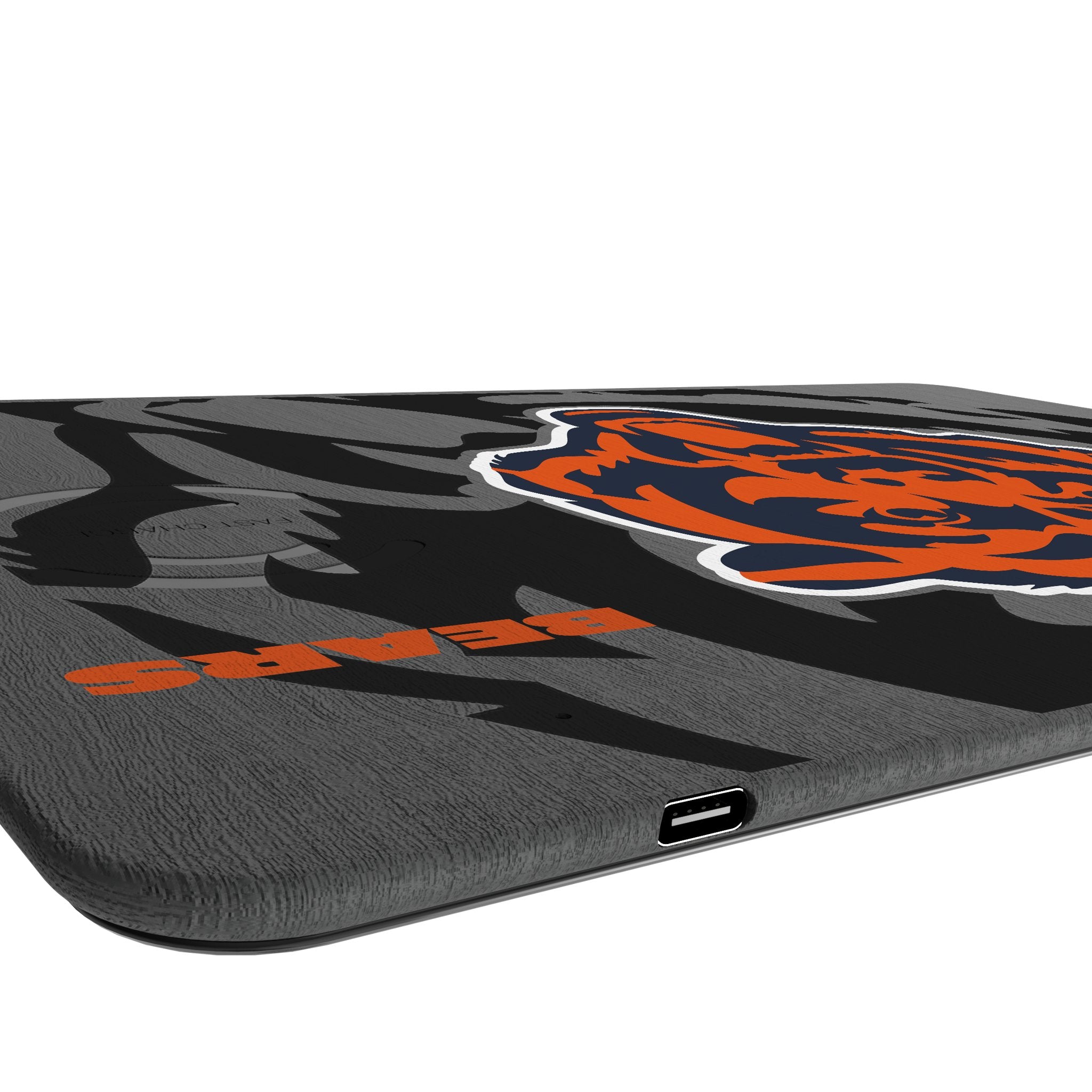 Chicago Bears Monocolor Tilt 15-Watt Wireless Charger and Mouse Pad Port.Jpg