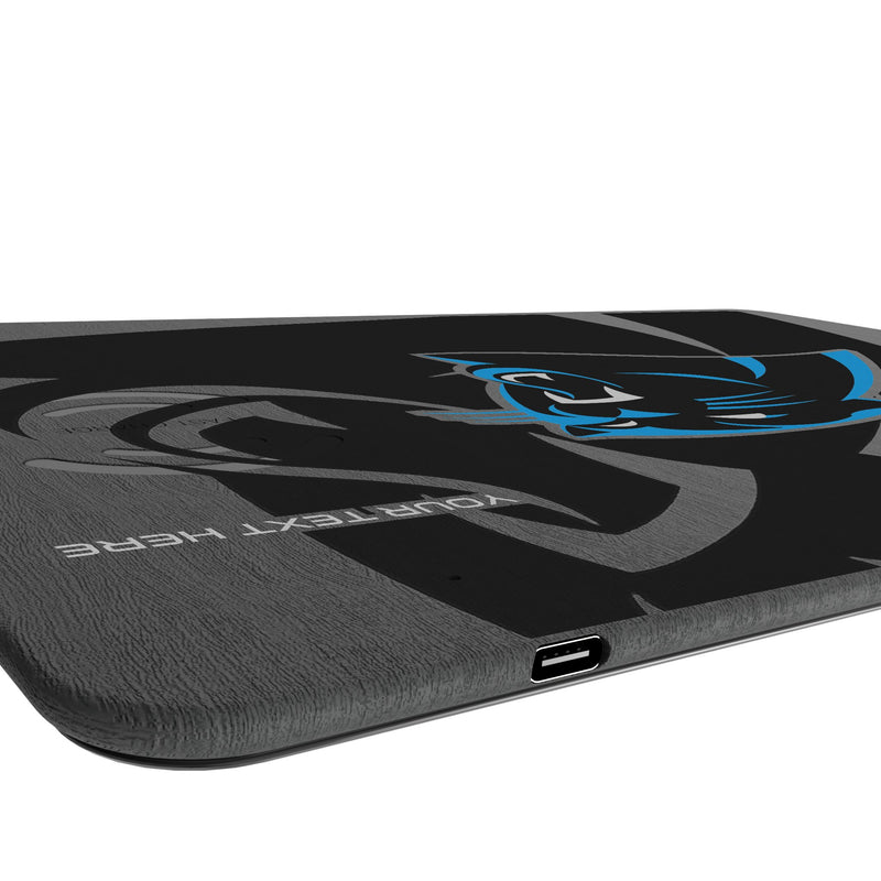 Carolina Panthers Personalized Tilt 15-Watt Wireless Charger and Mouse Pad Port.Jpg