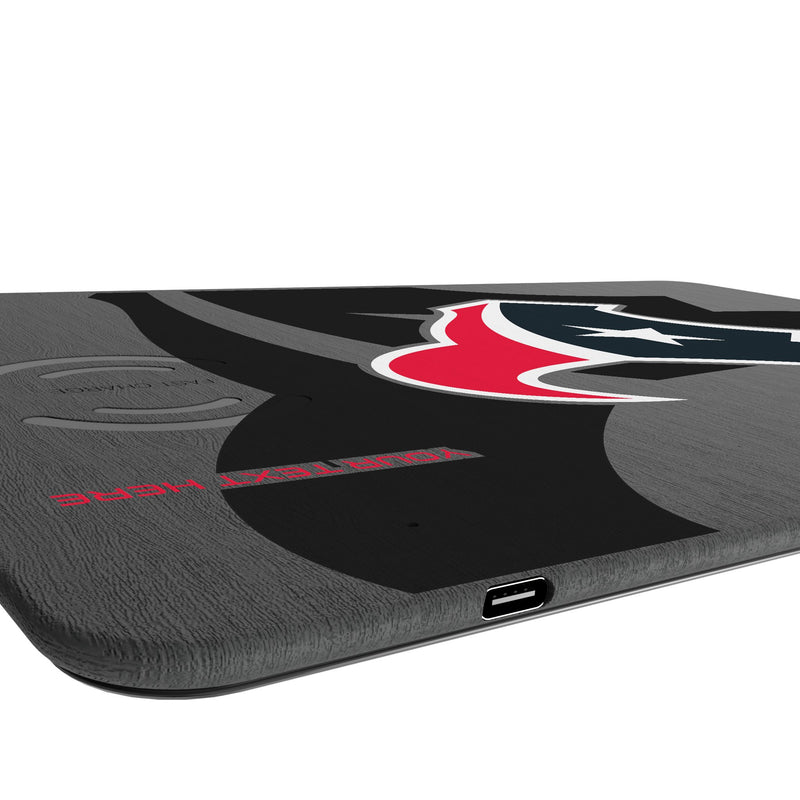 Houston Texans Personalized Tilt 15-Watt Wireless Charger and Mouse Pad Port.Jpg