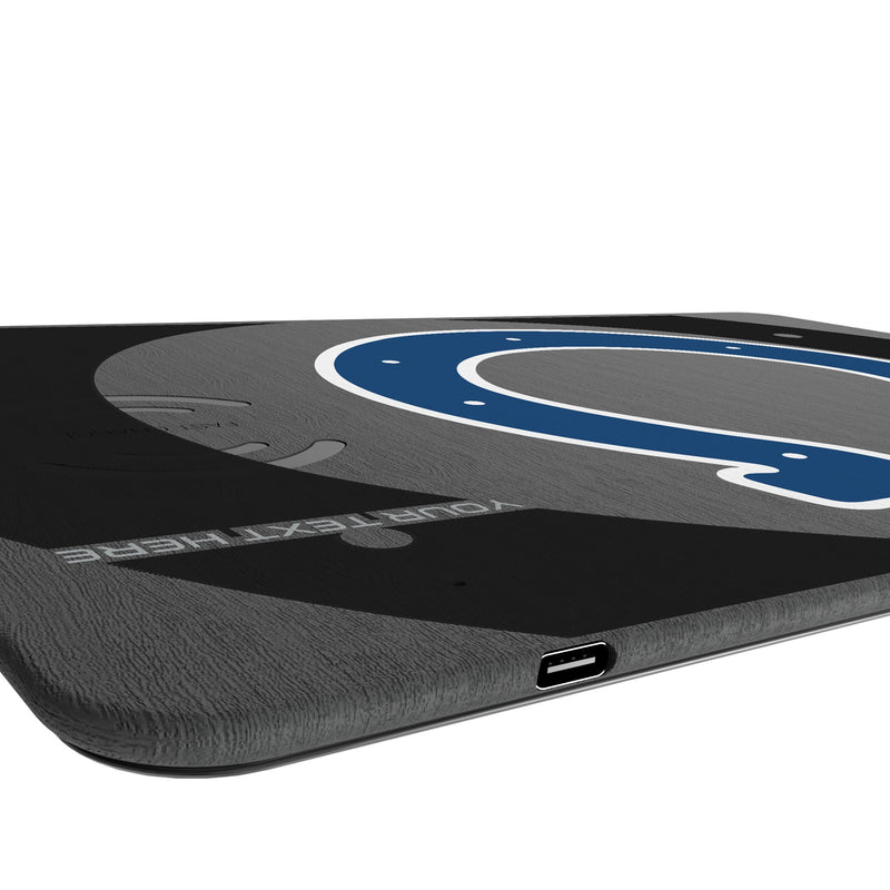 Indianapolis Colts Personalized Tilt 15-Watt Wireless Charger and Mouse Pad Port.Jpg