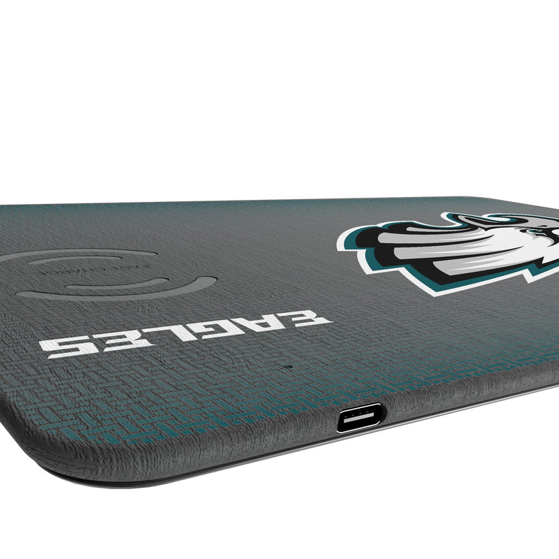 Philadelphia Eagles Linen 15-Watt Wireless Charger and Mouse Pad Port.Jpg