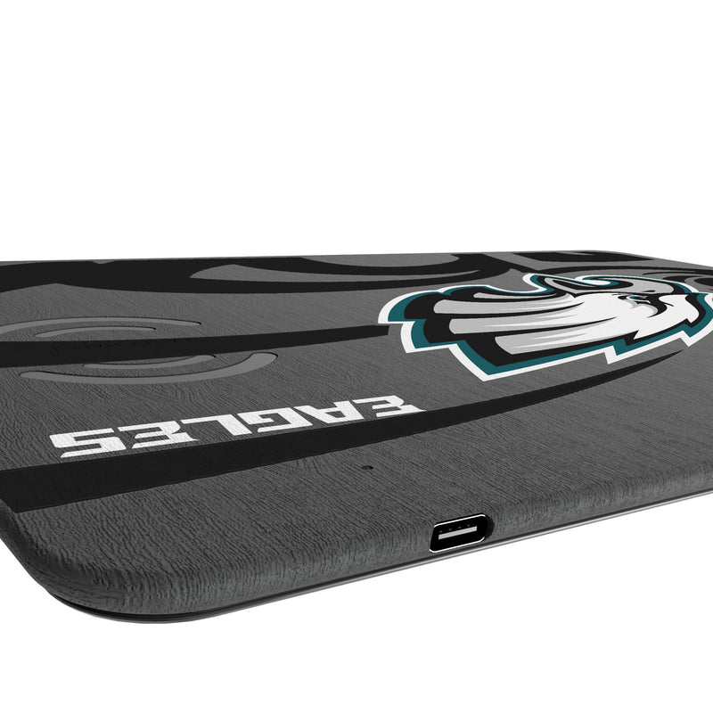 Philadelphia Eagles Monocolor Tilt 15-Watt Wireless Charger and Mouse Pad Port.Jpg