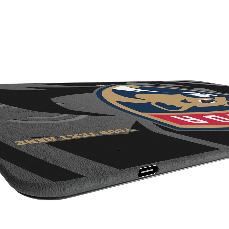 Florida Panthers Personalized Tilt 15-Watt Wireless Charger and Mouse Pad Port.Jpg