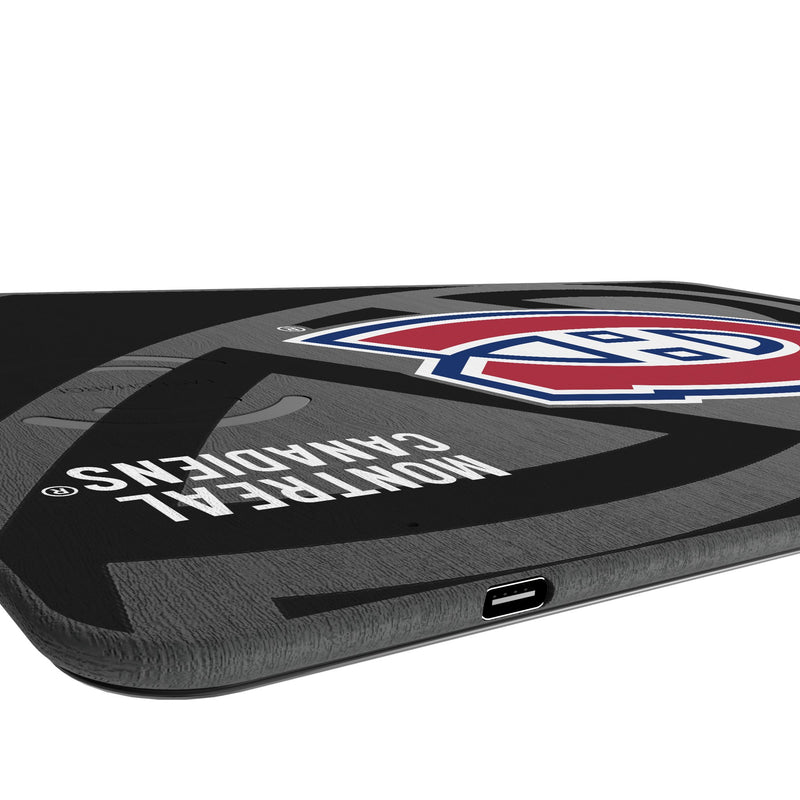 Montreal Canadiens Monocolor Tilt 15-Watt Wireless Charger and Mouse Pad Port.Jpg
