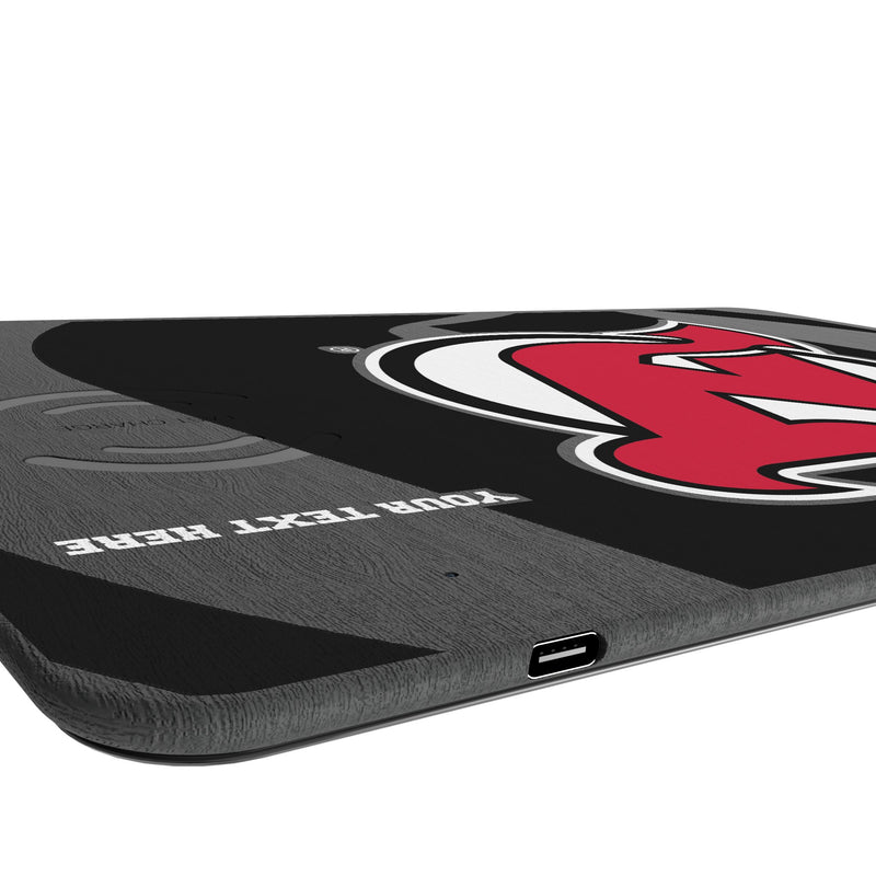 New Jersey Devils Personalized Tilt 15-Watt Wireless Charger and Mouse Pad Port.Jpg