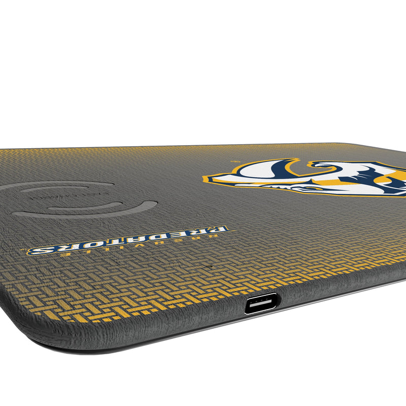 Nashville Predators Linen 15-Watt Wireless Charger and Mouse Pad Port.Jpg