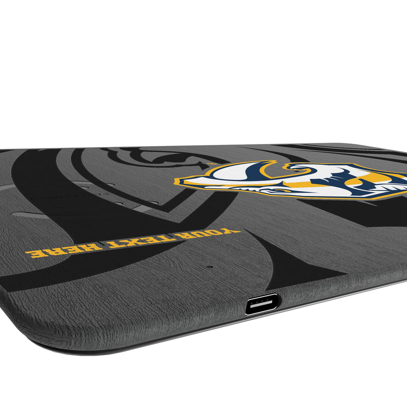 Nashville Predators Personalized Tilt 15-Watt Wireless Charger and Mouse Pad Port.Jpg