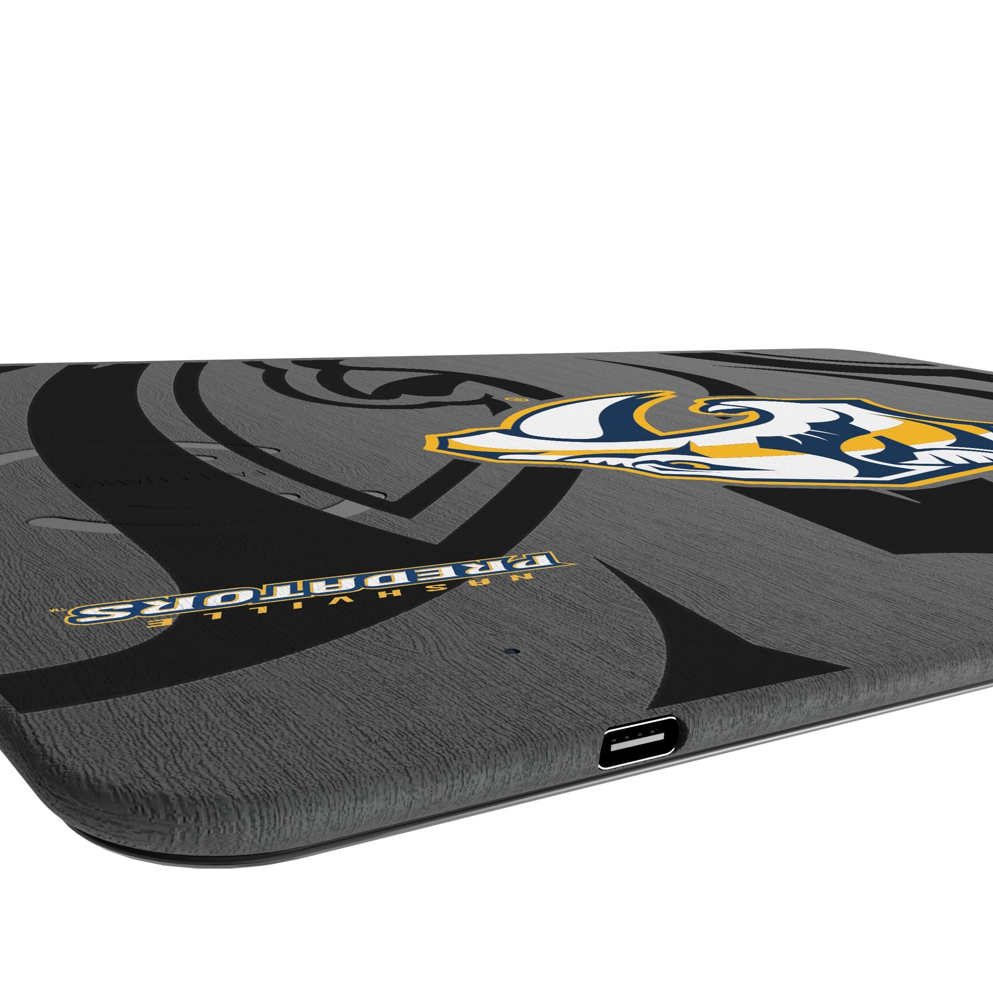 Nashville Predators Monocolor Tilt 15-Watt Wireless Charger and Mouse Pad Port.Jpg