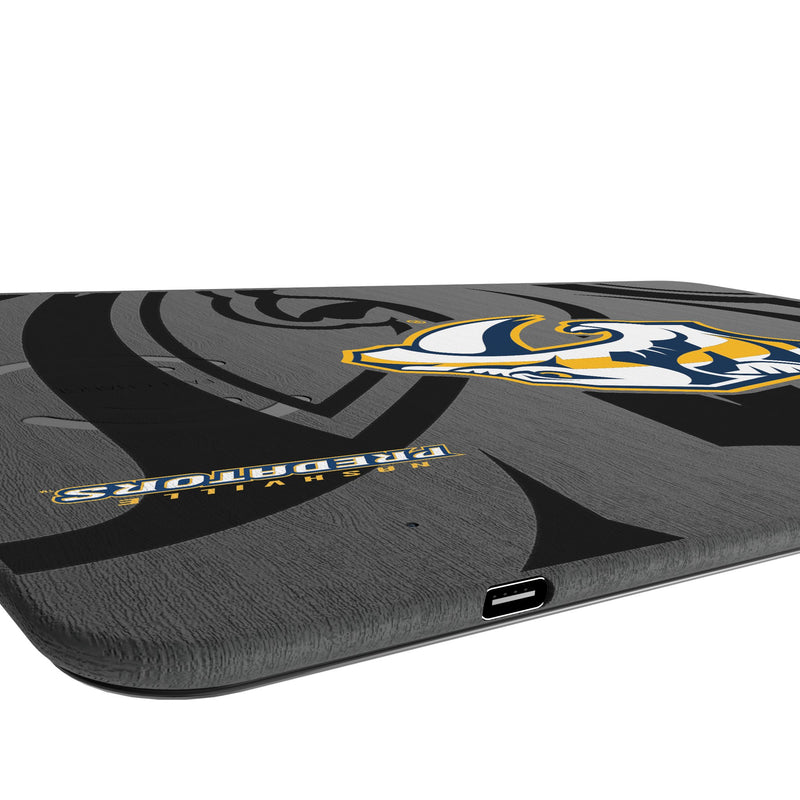 Nashville Predators Monocolor Tilt 15-Watt Wireless Charger and Mouse Pad Port.Jpg