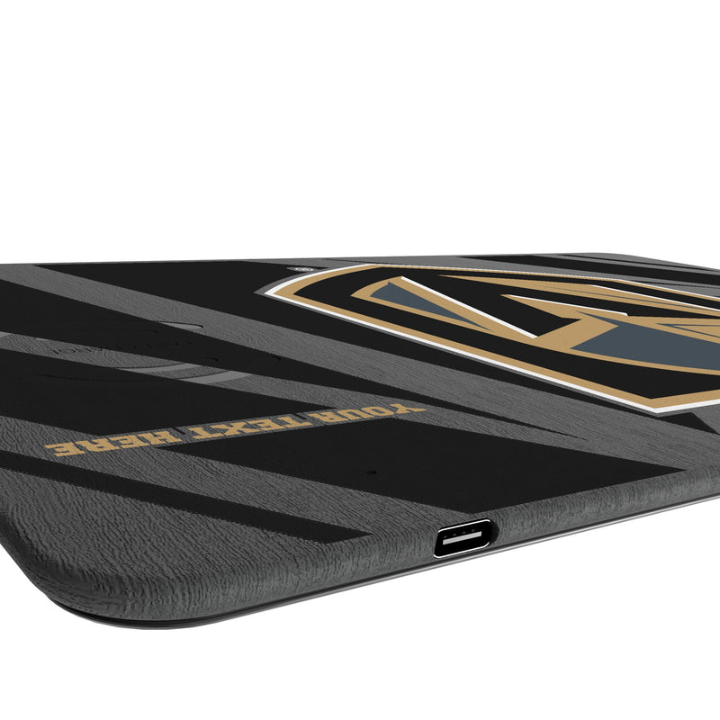 Vegas Golden Knights Personalized Tilt 15-Watt Wireless Charger and Mouse Pad Port.Jpg