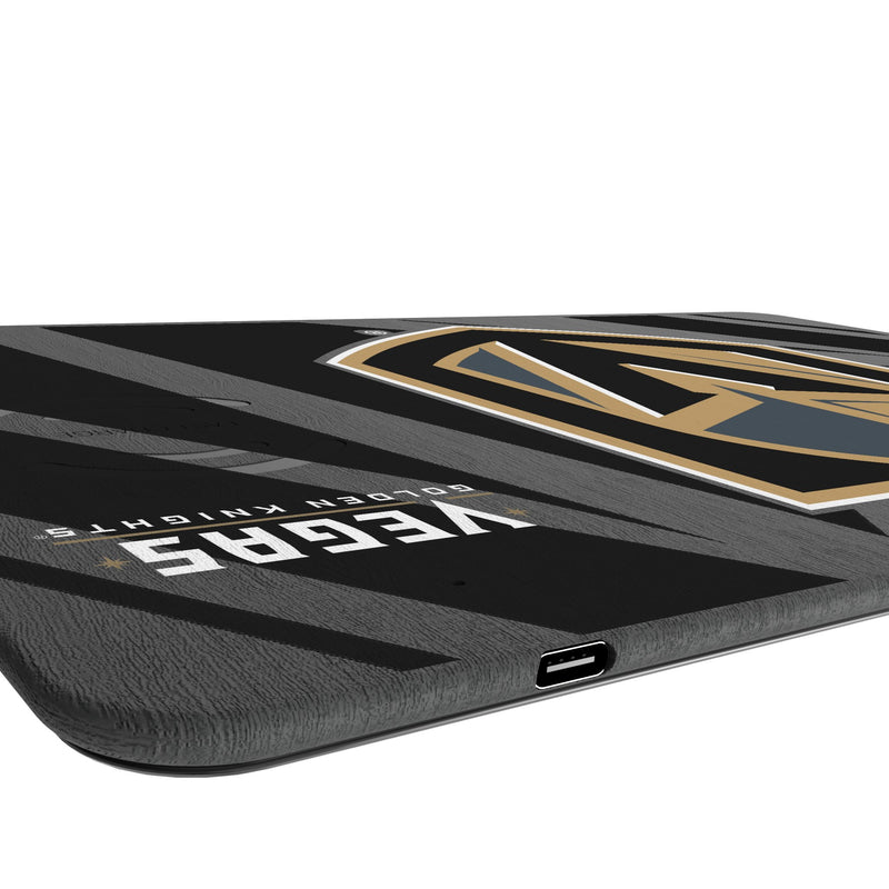 Vegas Golden Knights Monocolor Tilt 15-Watt Wireless Charger and Mouse Pad Port.Jpg