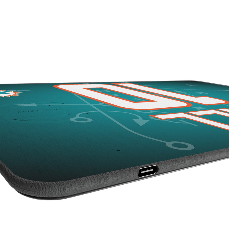 Tyreek Hill Miami Dolphins 10 Game Tactic 15-Watt Wireless Charger and Mouse Pad Port.Jpg