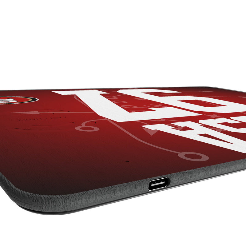 Nick Bosa San Francisco 49ers 97 Game Tactic 15-Watt Wireless Charger and Mouse Pad Port.Jpg