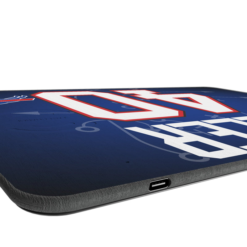 Von Miller Buffalo Bills 40 Game Tactic 15-Watt Wireless Charger and Mouse Pad Port.Jpg
