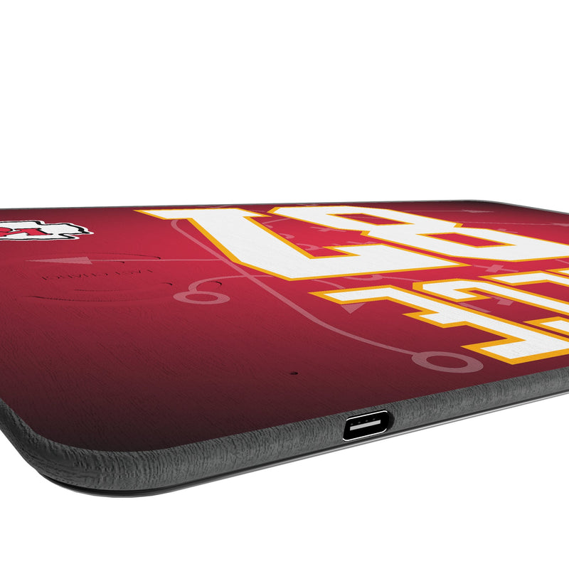 Travis Kelce Kansas City Chiefs 87 Game Tactic 15-Watt Wireless Charger and Mouse Pad Port.Jpg