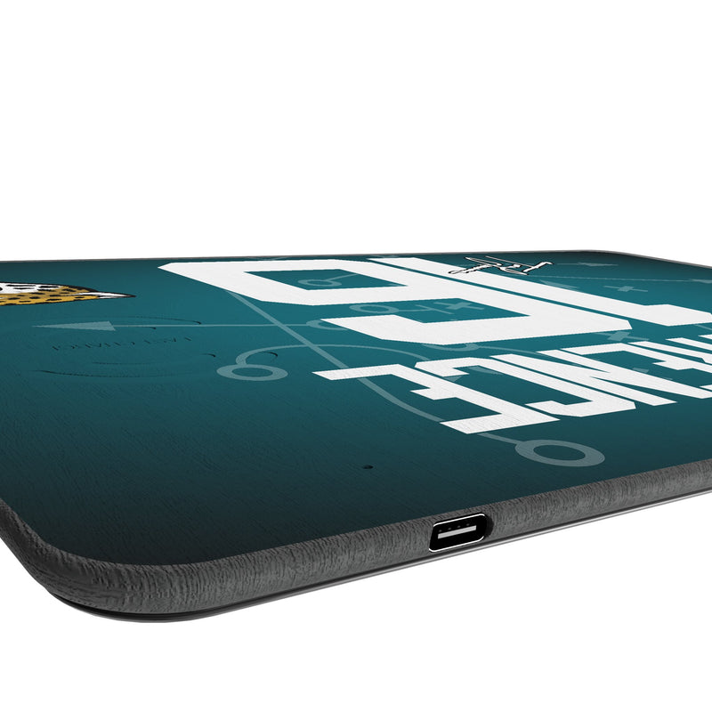 Trevor Lawrence Jacksonville Jaguars 16 Game Tactic 15-Watt Wireless Charger and Mouse Pad Port.Jpg
