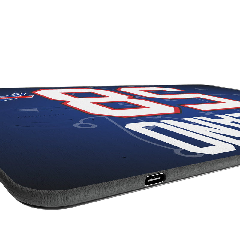Matt Milano Buffalo Bills 58 Game Tactic 15-Watt Wireless Charger and Mouse Pad Port.Jpg