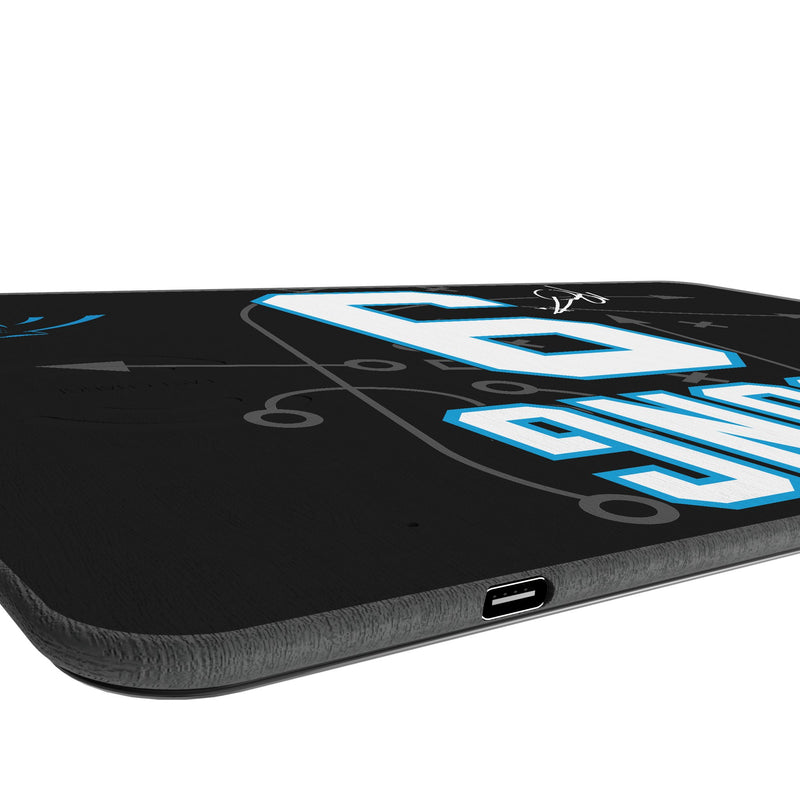 Bryce Young Carolina Panthers 9 Game Tactic 15-Watt Wireless Charger and Mouse Pad Port.Jpg