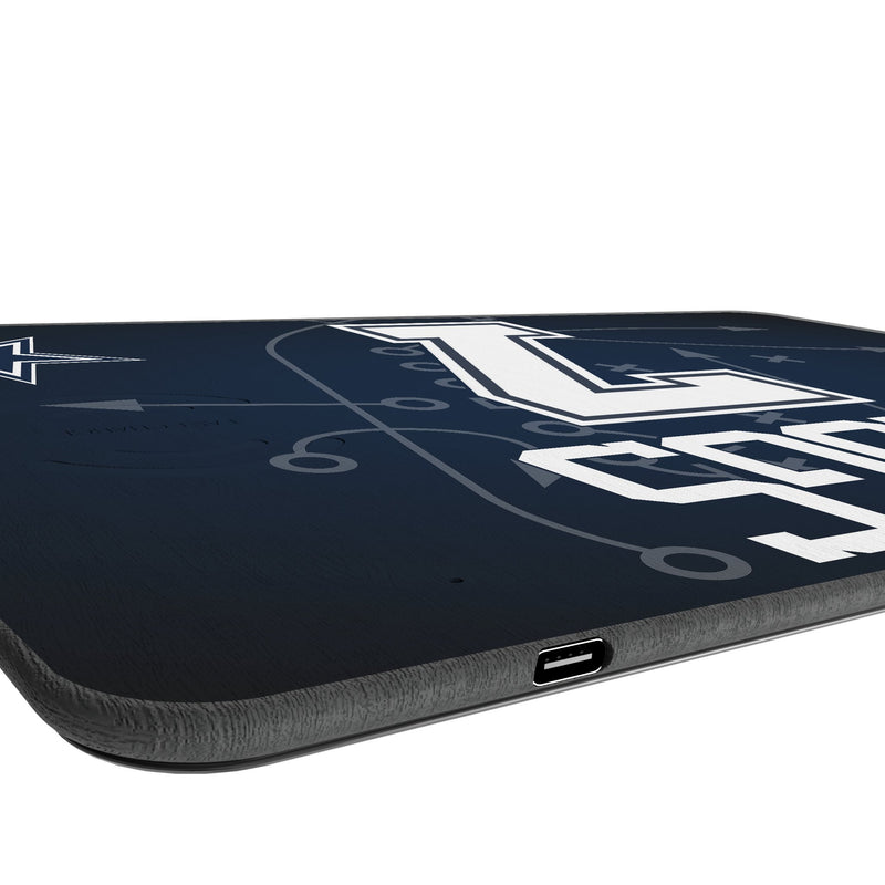 Trevon Diggs Dallas Cowboys 7 Game Tactic 15-Watt Wireless Charger and Mouse Pad Port.Jpg
