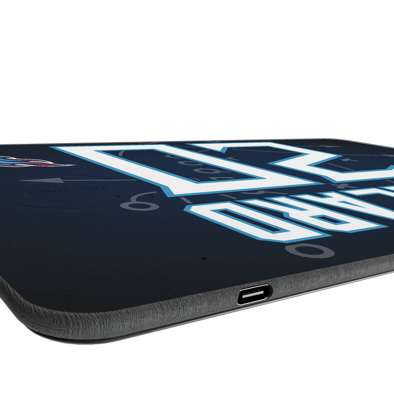 Tony Pollard Tennessee Titans 20 Game Tactic 15-Watt Wireless Charger and Mouse Pad Port.Jpg