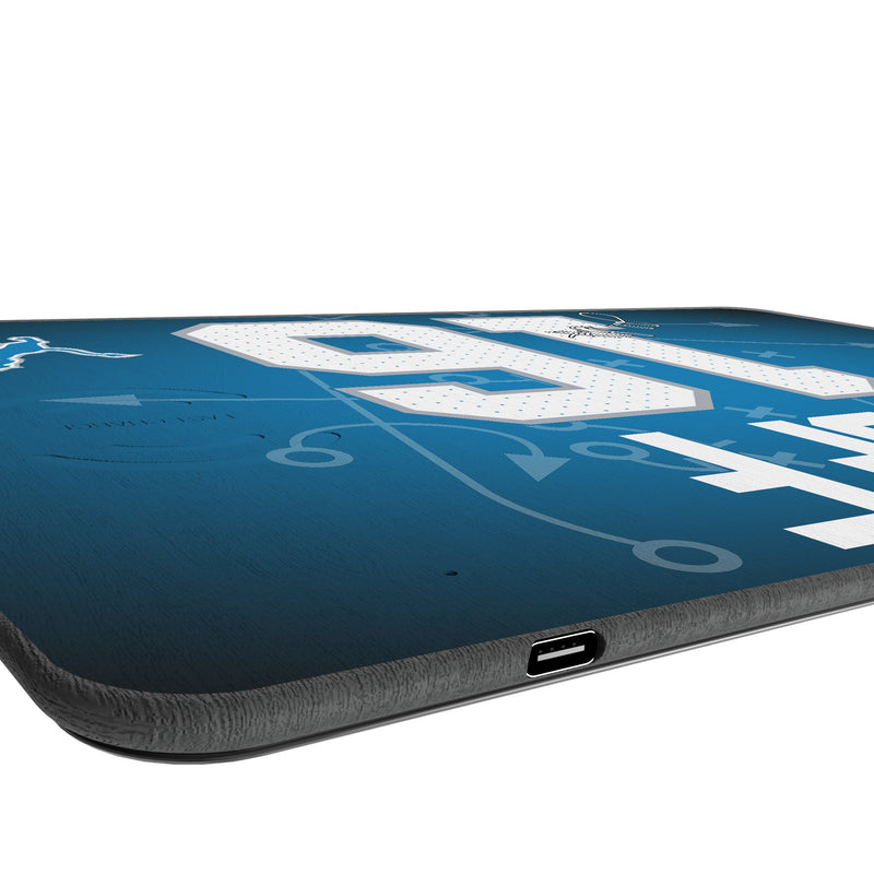 Jared Goff Detroit Lions 16 Game Tactic 15-Watt Wireless Charger and Mouse Pad Port.Jpg