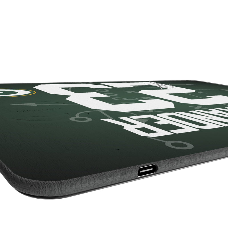 Jaire Alexander Green Bay Packers 23 Game Tactic 15-Watt Wireless Charger and Mouse Pad Port.Jpg