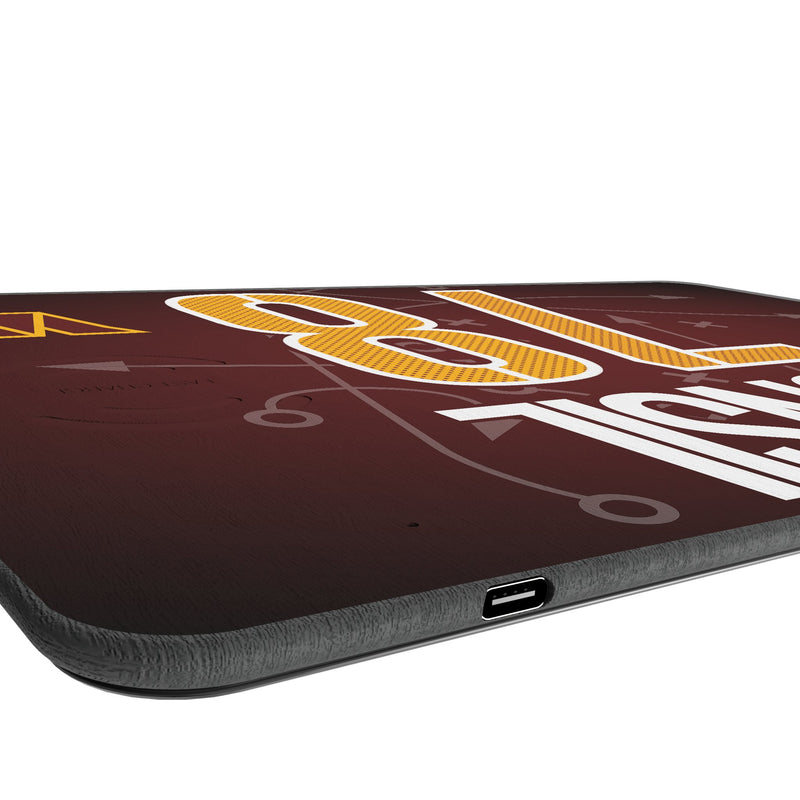 Laremy Tunsil Washington Commanders 78 Game Tactic 15-Watt Wireless Charger and Mouse Pad Port.Jpg