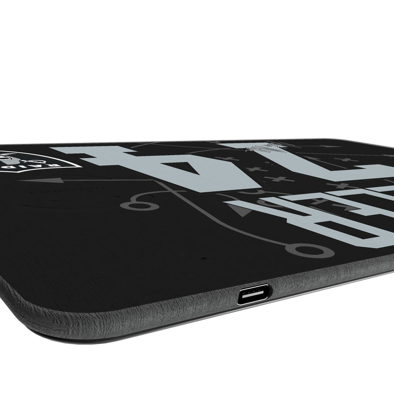 Kolton Miller Las Vegas Raiders 74 Game Tactic 15-Watt Wireless Charger and Mouse Pad Port.Jpg