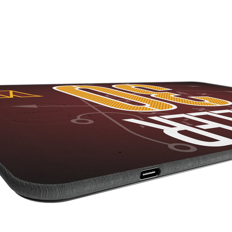 Austin Ekeler Washington Commanders 30 Game Tactic 15-Watt Wireless Charger and Mouse Pad Port.Jpg