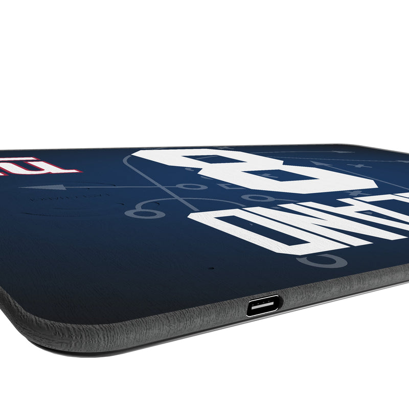 Jevon Holland New York Giants 8 Game Tactic 15-Watt Wireless Charger and Mouse Pad Port.Jpg