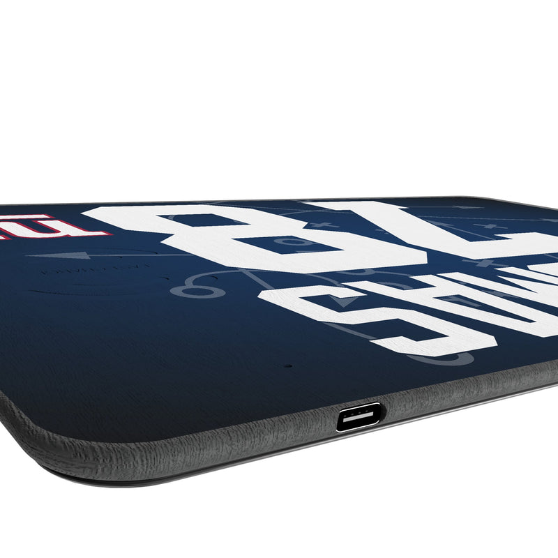 Andrew Thomas New York Giants 78 Game Tactic 15-Watt Wireless Charger and Mouse Pad Port.Jpg
