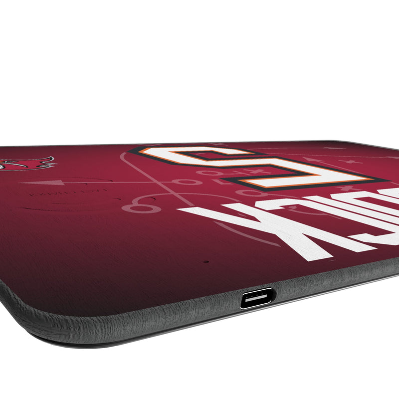 Haason Reddick Tampa Bay Buccaneers 5 Game Tactic 15-Watt Wireless Charger and Mouse Pad Port.Jpg