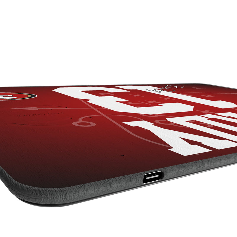 Brock Purdy San Francisco 49ers 13 Game Tactic 15-Watt Wireless Charger and Mouse Pad Port.Jpg