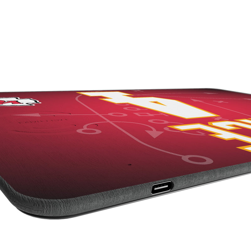 Rashee Rice Kansas City Chiefs 4 Game Tactic 15-Watt Wireless Charger and Mouse Pad Port.Jpg