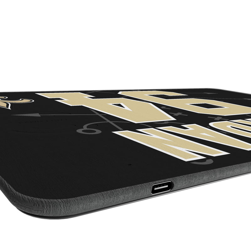 Cameron Jordan New Orleans Saints 94 Game Tactic 15-Watt Wireless Charger and Mouse Pad Port.Jpg