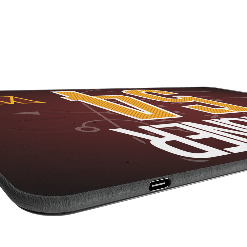 Bobby Wagner Washington Commanders 54 Game Tactic 15-Watt Wireless Charger and Mouse Pad Port.Jpg