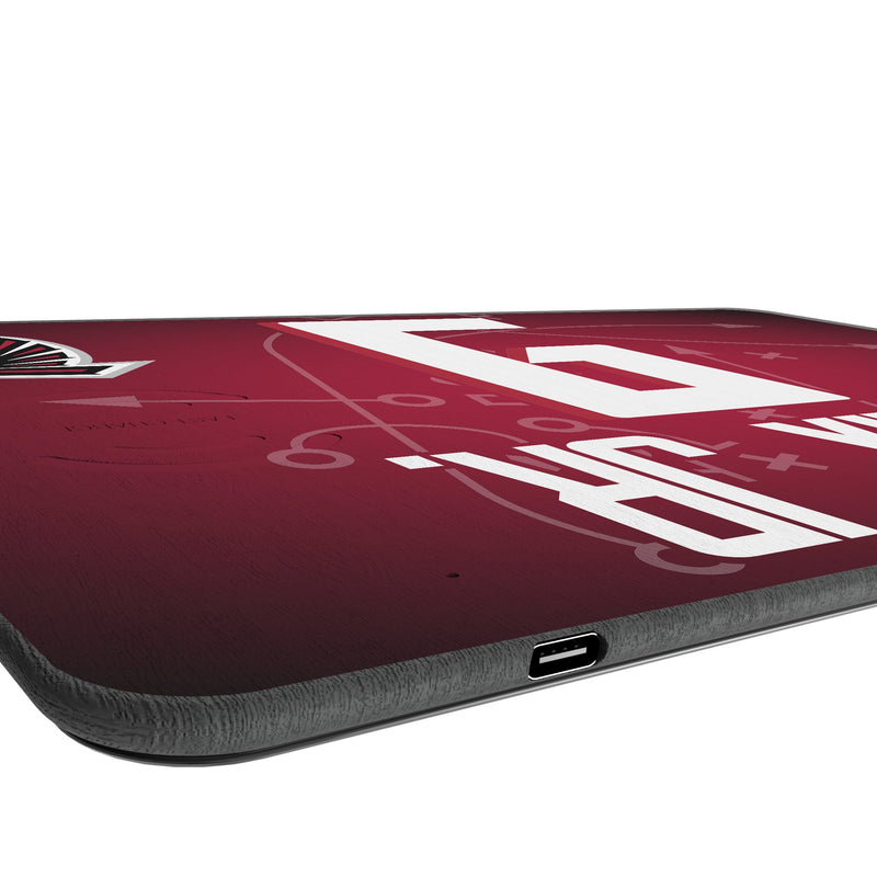 Michael Penix Jr. Atlanta Falcons 9 Game Tactic 15-Watt Wireless Charger and Mouse Pad Port.Jpg