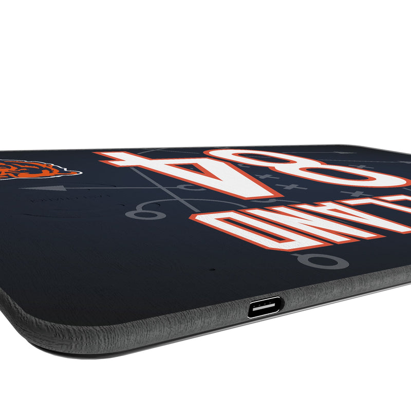 Colston Loveland Chicago Bears 84 Game Tactic 15-Watt Wireless Charger and Mouse Pad Port.Jpg