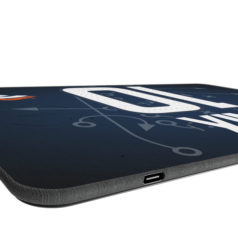 Bo Nix Denver Broncos 10 Game Tactic 15-Watt Wireless Charger and Mouse Pad Port.Jpg