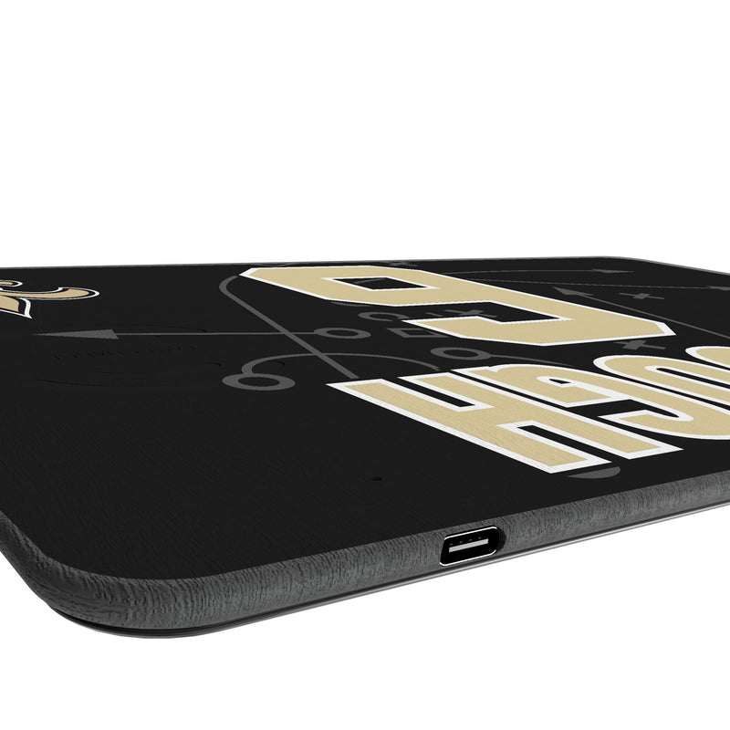 Tyler Shough New Orleans Saints 6 Game Tactic 15-Watt Wireless Charger and Mouse Pad Port.Jpg