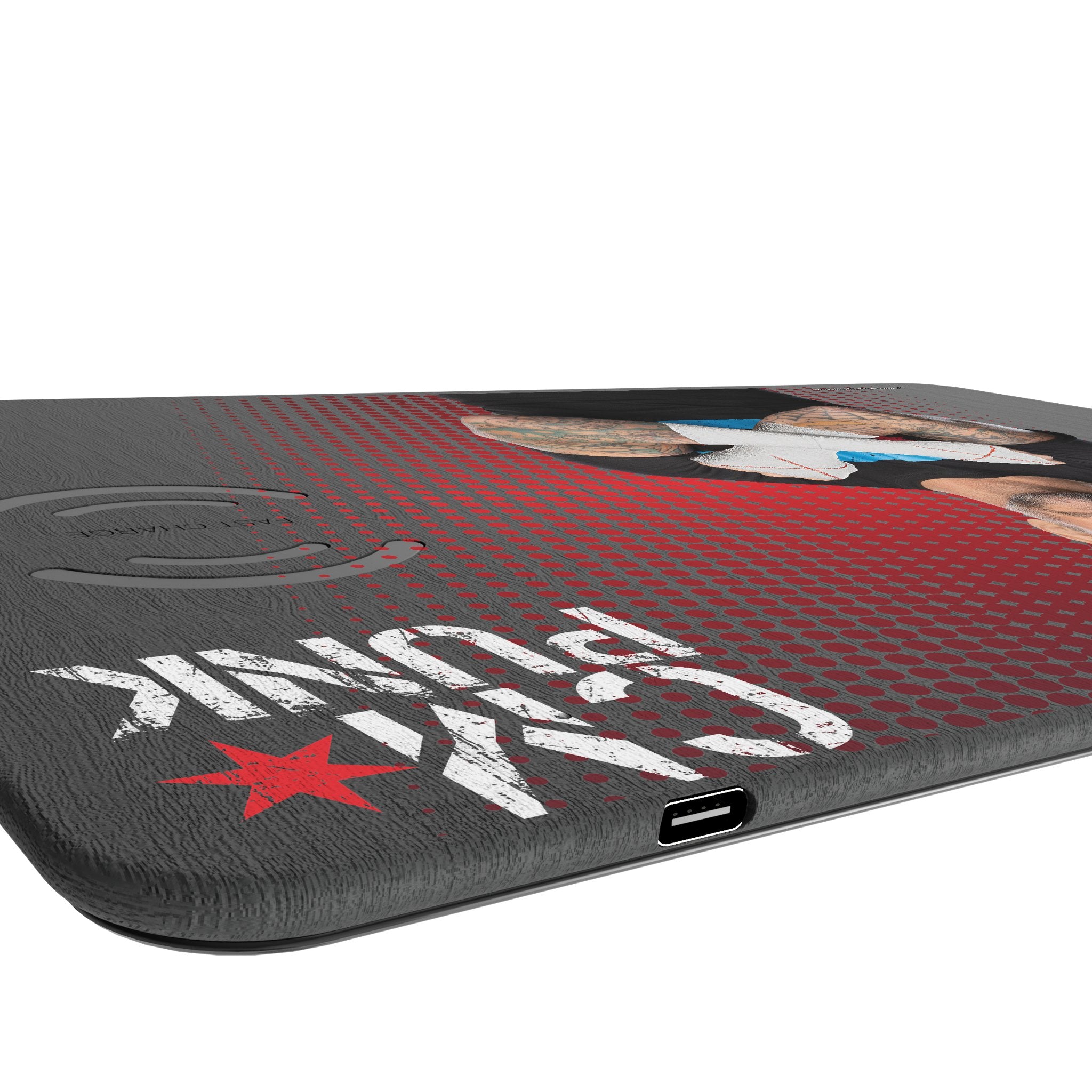 CM Punk Superstar 15-Watt Wireless Charger and Mouse Pad Port.Jpg