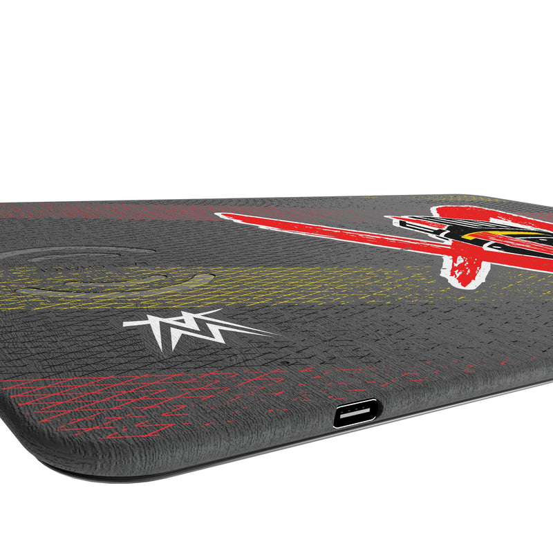LA Knight Steel 15-Watt Wireless Charger and Mouse Pad Port.Jpg