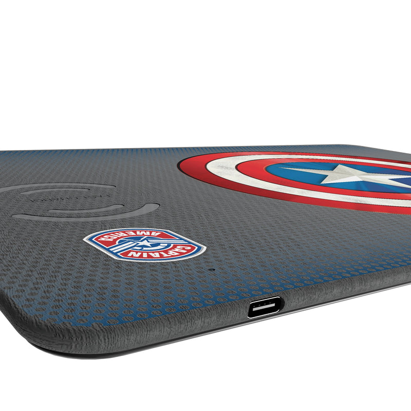 Marvel Avengers Captain America Grid 15-Watt Wireless Charger and Mouse Pad Port.Jpg
