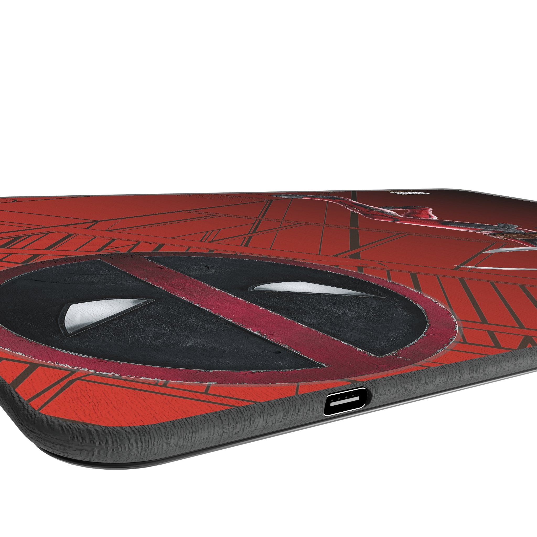Marvel Deadpool MechLine 15-Watt Wireless Charger and Mouse Pad Port.Jpg