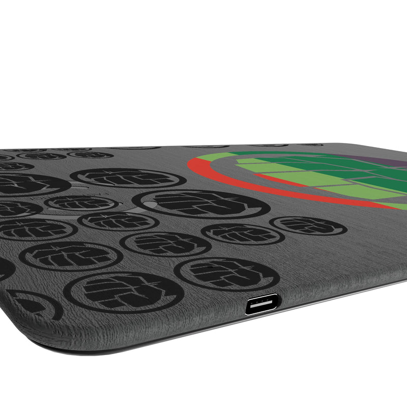 Marvel Avengers Hulk Sigil 15-Watt Wireless Charger and Mouse Pad Port.Jpg